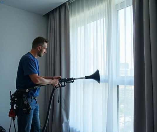 Professional commercial curtain cleaning process equipment Matty Curtain Cleaning greendale-vic